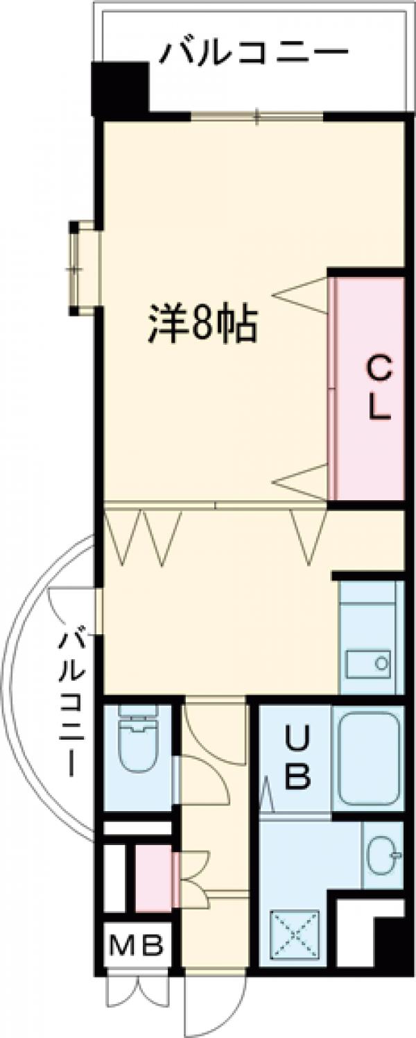 ミカエル・２１・207号室の間取り