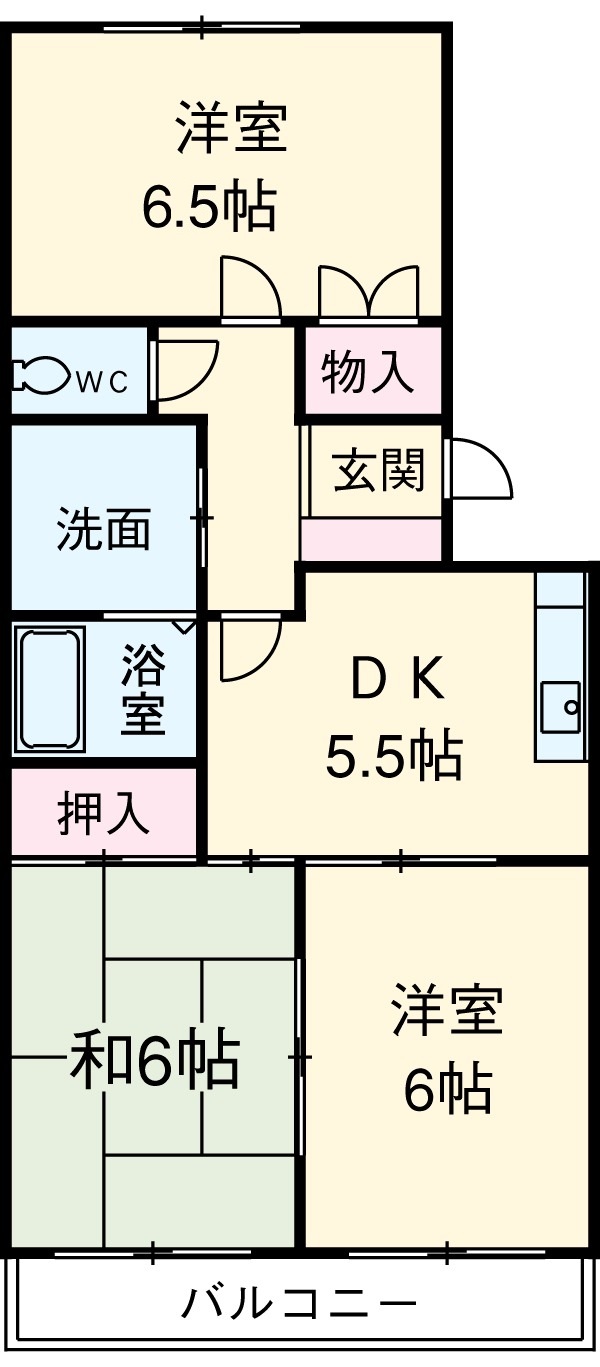 エクセルシオール雅の間取り