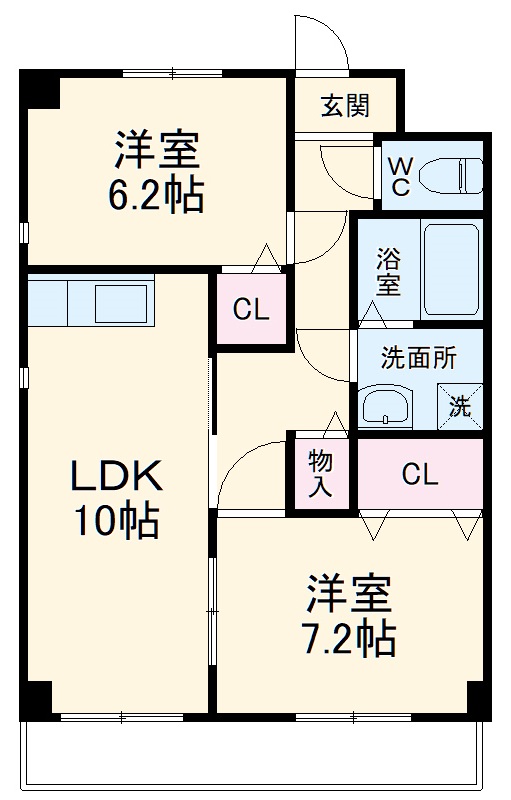 エミネンスヴィラ壱番館の間取り
