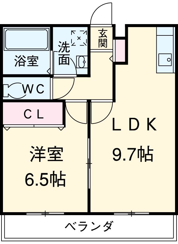 ミルクリーク川口の間取り
