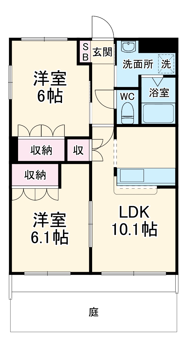 ガーデンヒルズNAKAYAMA壱番館の間取り