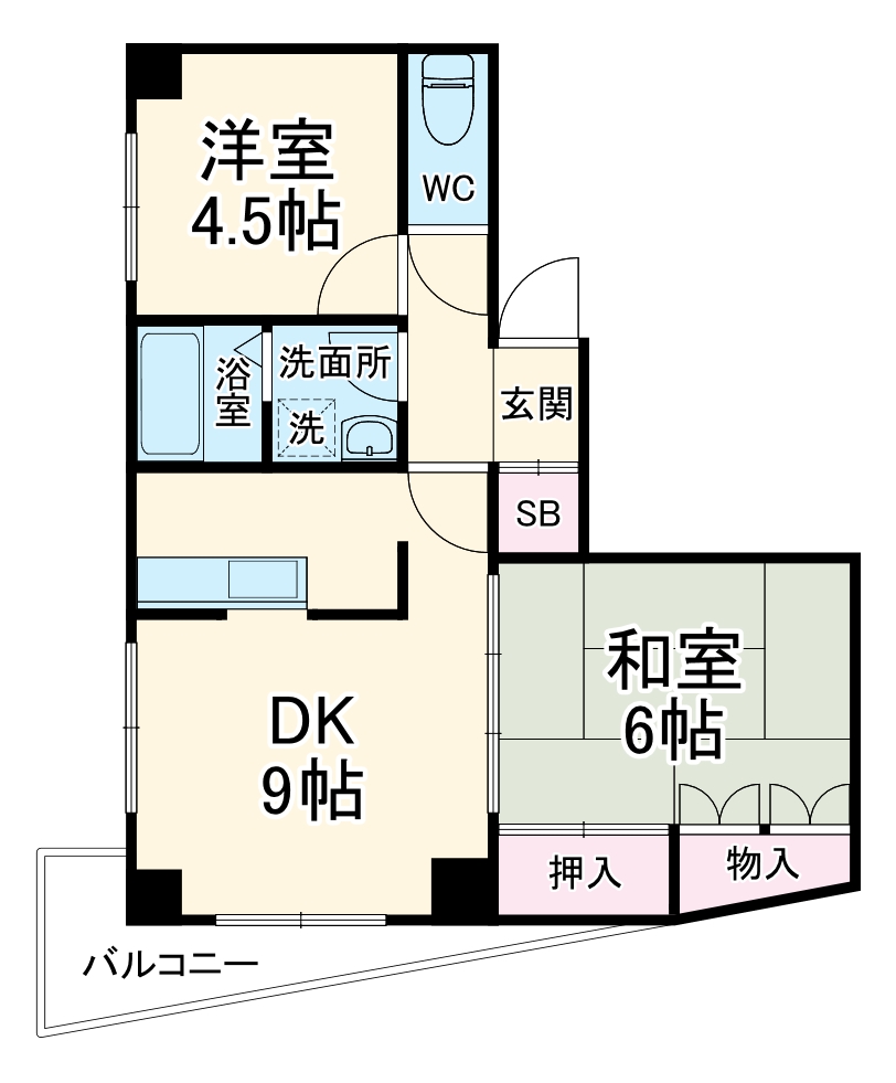 Kファースト栄町の間取り
