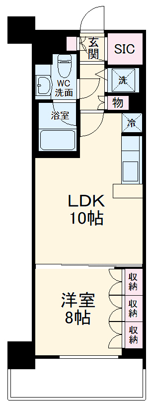 セルアージュ横須賀ラヴィッサンの間取り
