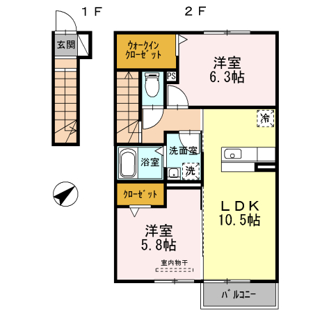 アヴニールの間取り