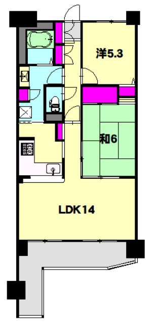 ローヤルシティ川口西の間取り