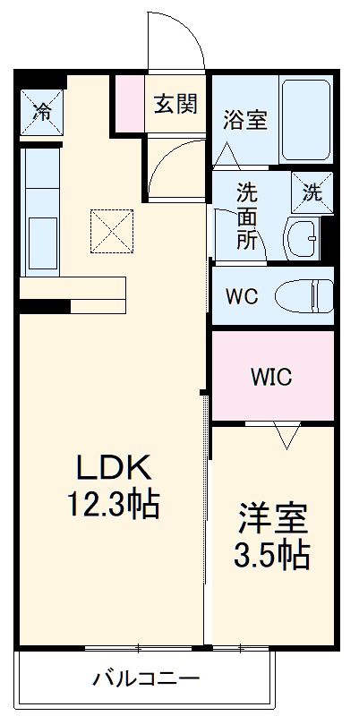 D-room与野公園 Aの間取り