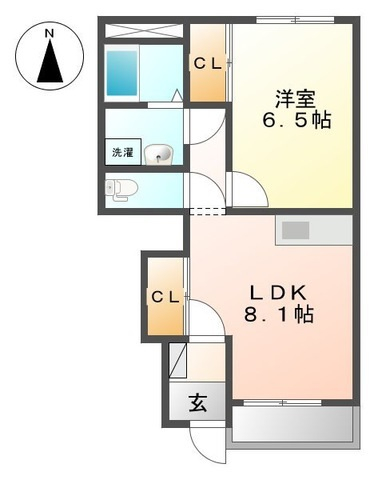 メイプルコート仲道の間取り