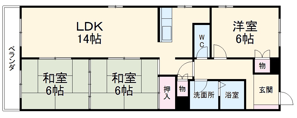 ライジングハイツⅡの間取り