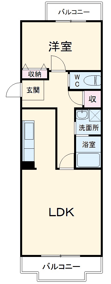 コーポレート与野本町の間取り
