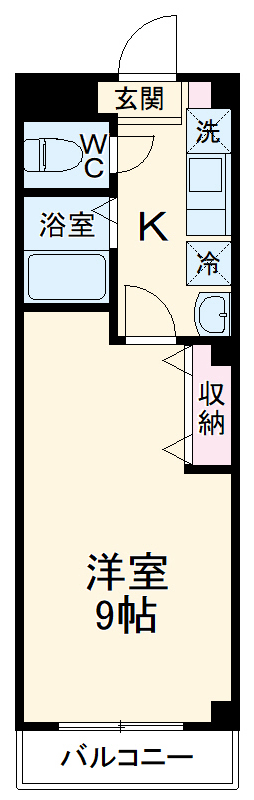 クレール芝塚原の間取り