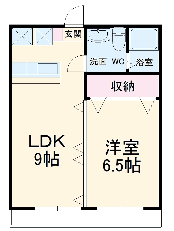 オリーブステージB棟の間取り