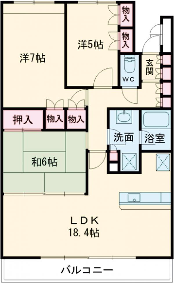 セラフィータ世田谷の間取り