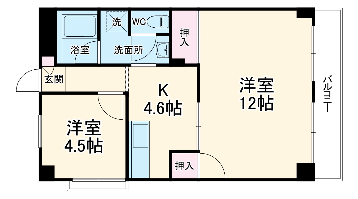ドミール英の間取り