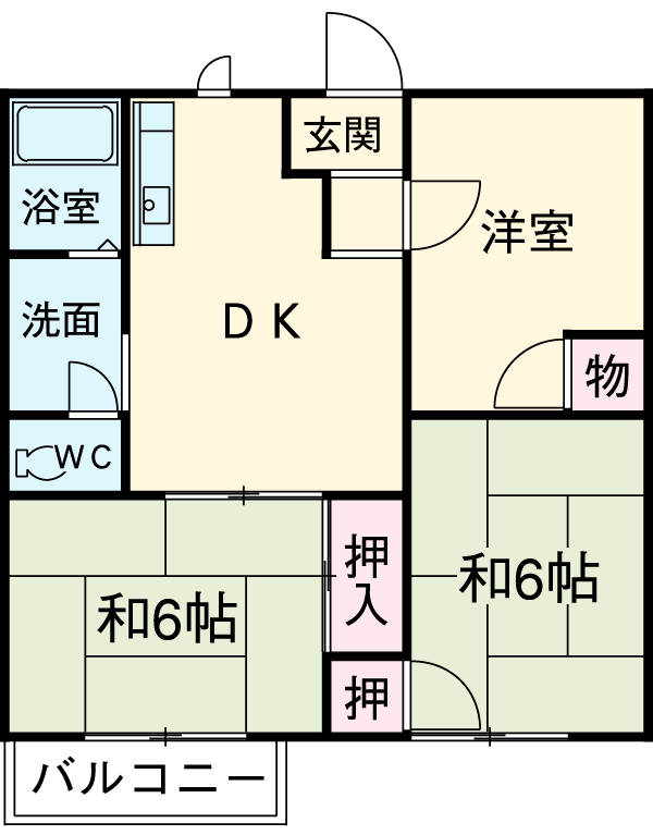 ハイムリバーサイドの間取り