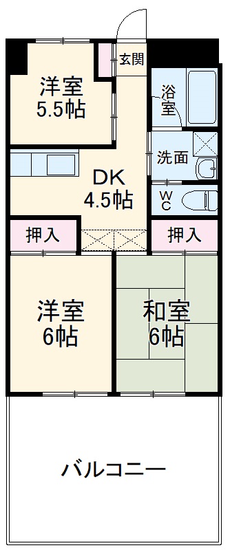 サンコーポ川口の間取り