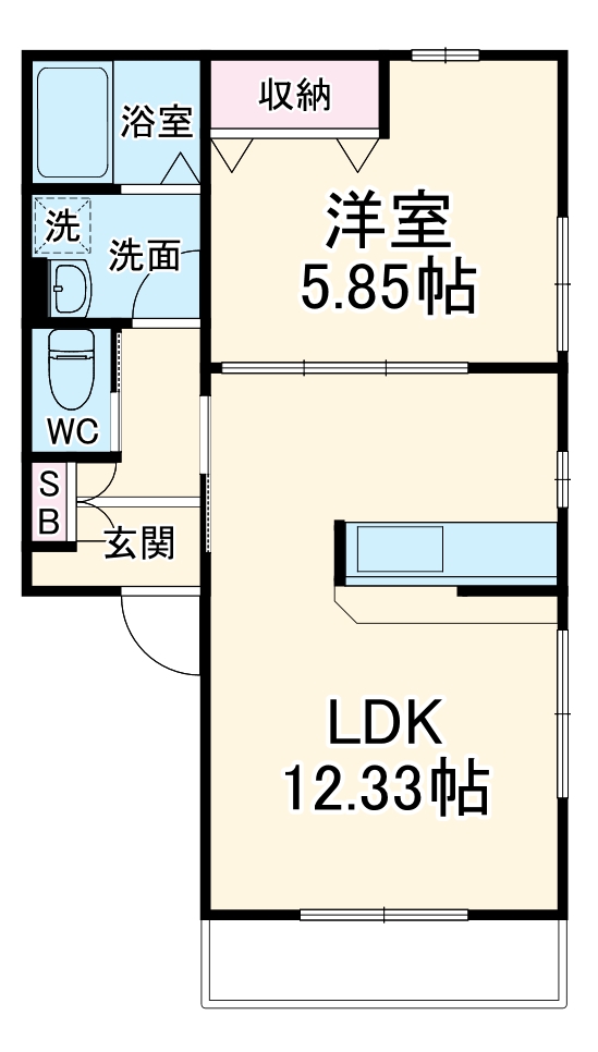 コルージャAの間取り