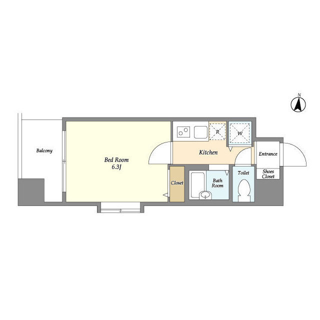アクシーズタワー川口栄町Ⅰの間取り