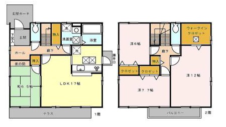 蓮見貸家10号棟の間取り