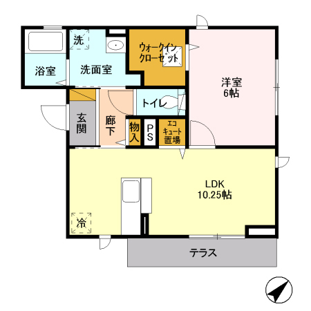 クレールの間取り