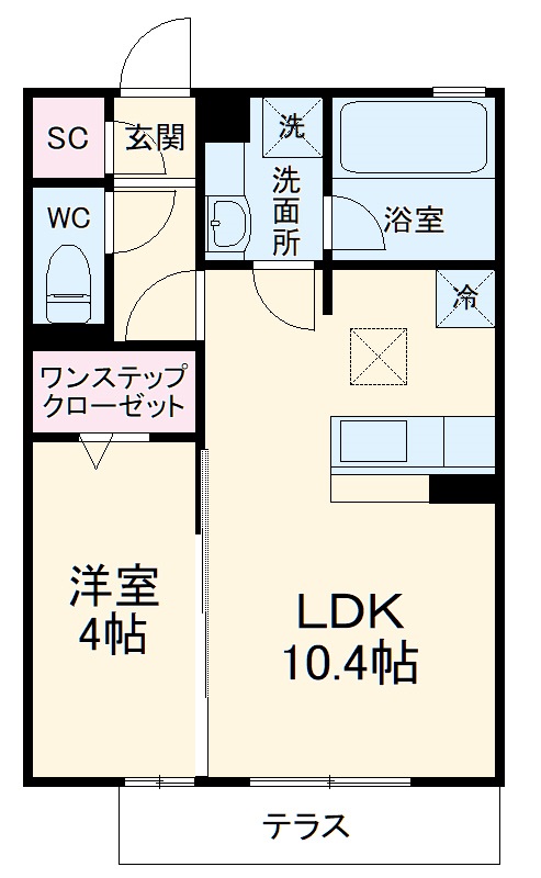 ハーベスト横井の間取り