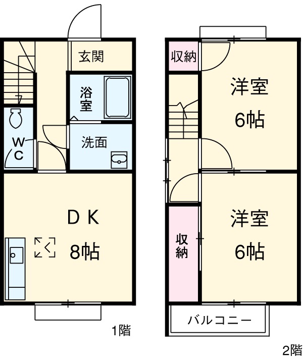 DUPLEX国王7の間取り