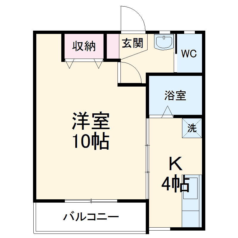 樋ノ爪平松ハイツの間取り