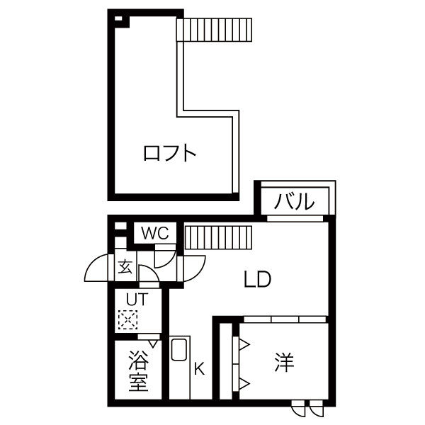 Creo高畑弐番館の間取り