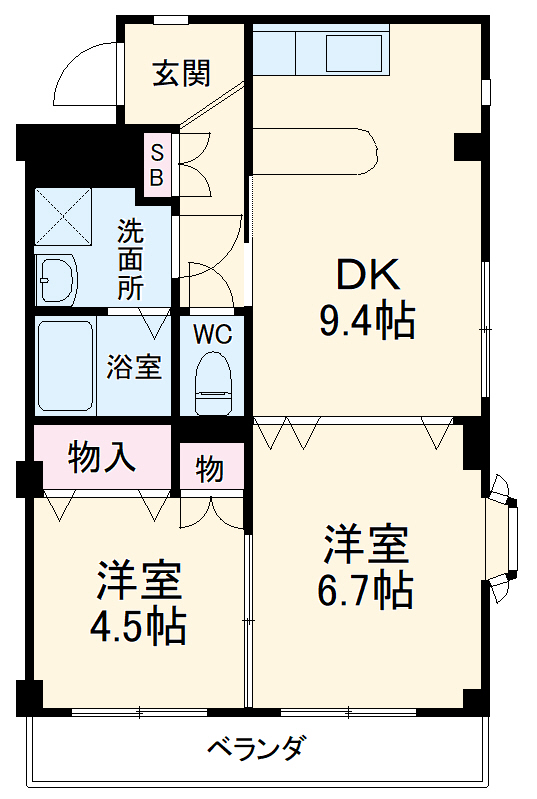 アムール ディアコートの間取り