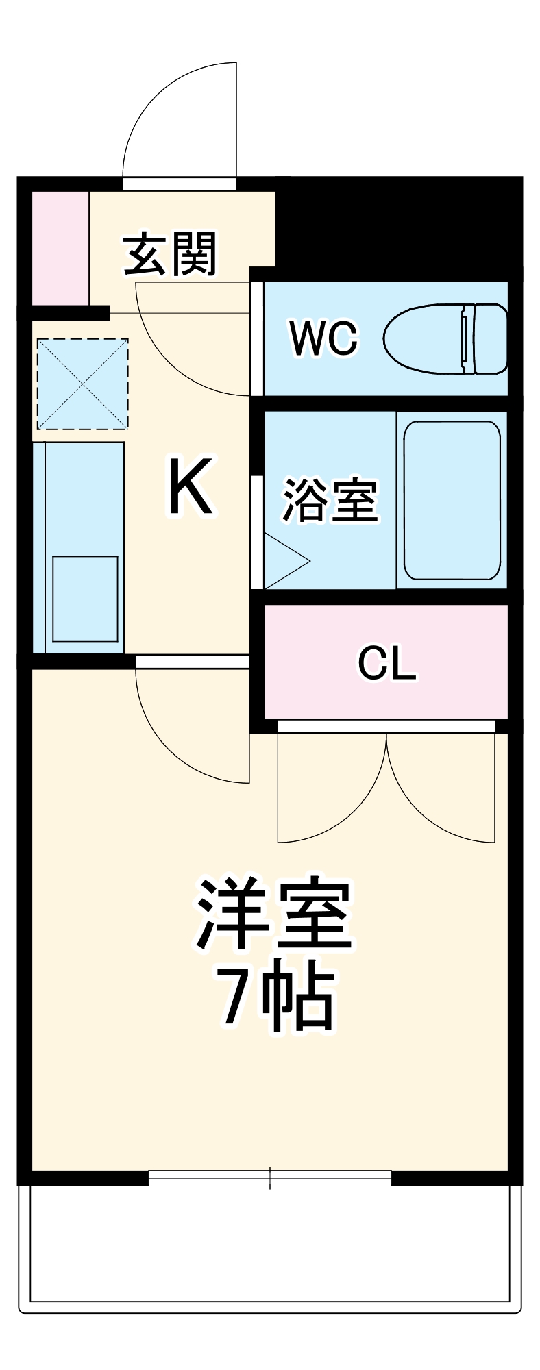 FLEX法華6番館の間取り