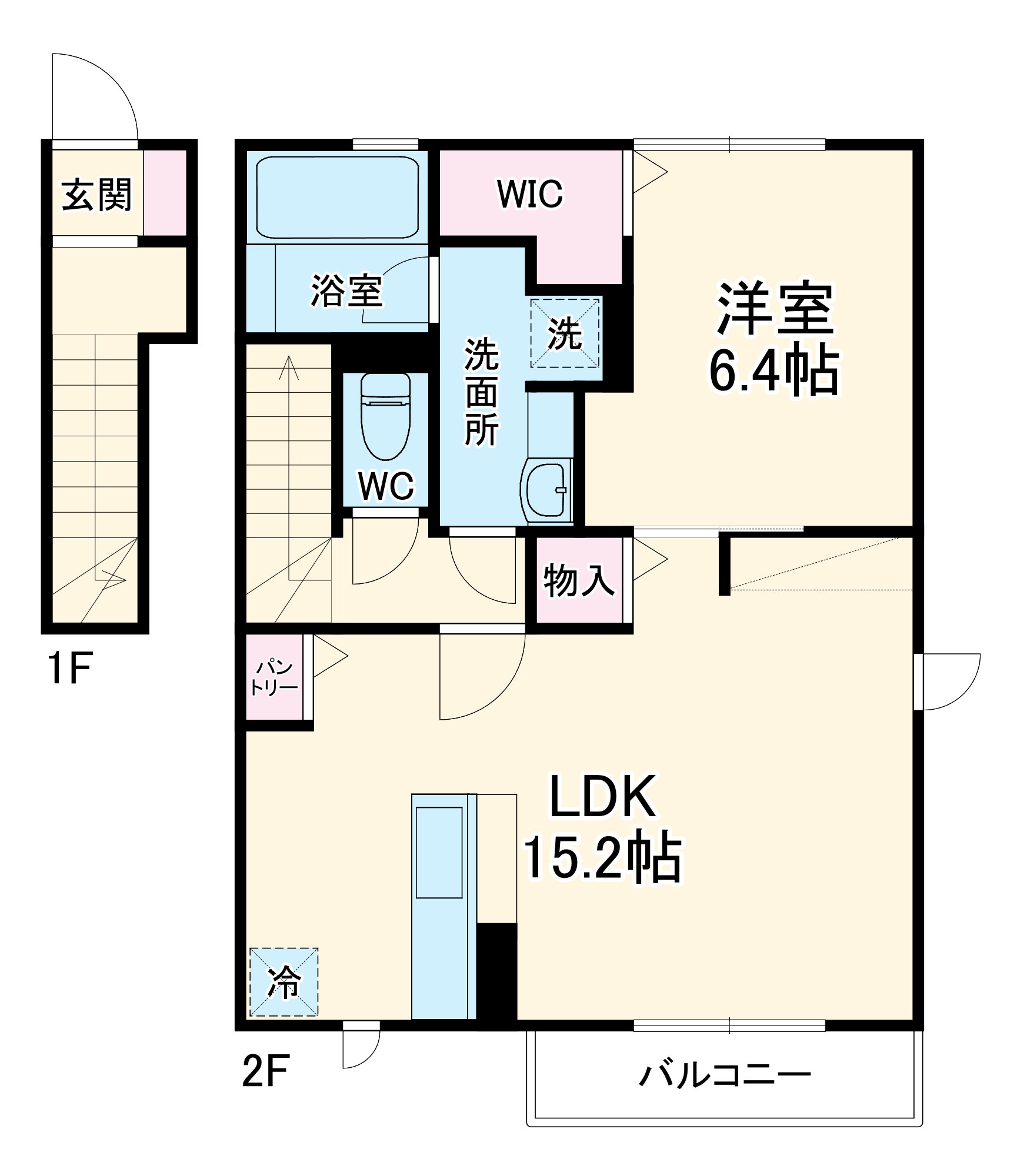 京和風学戸の間取り