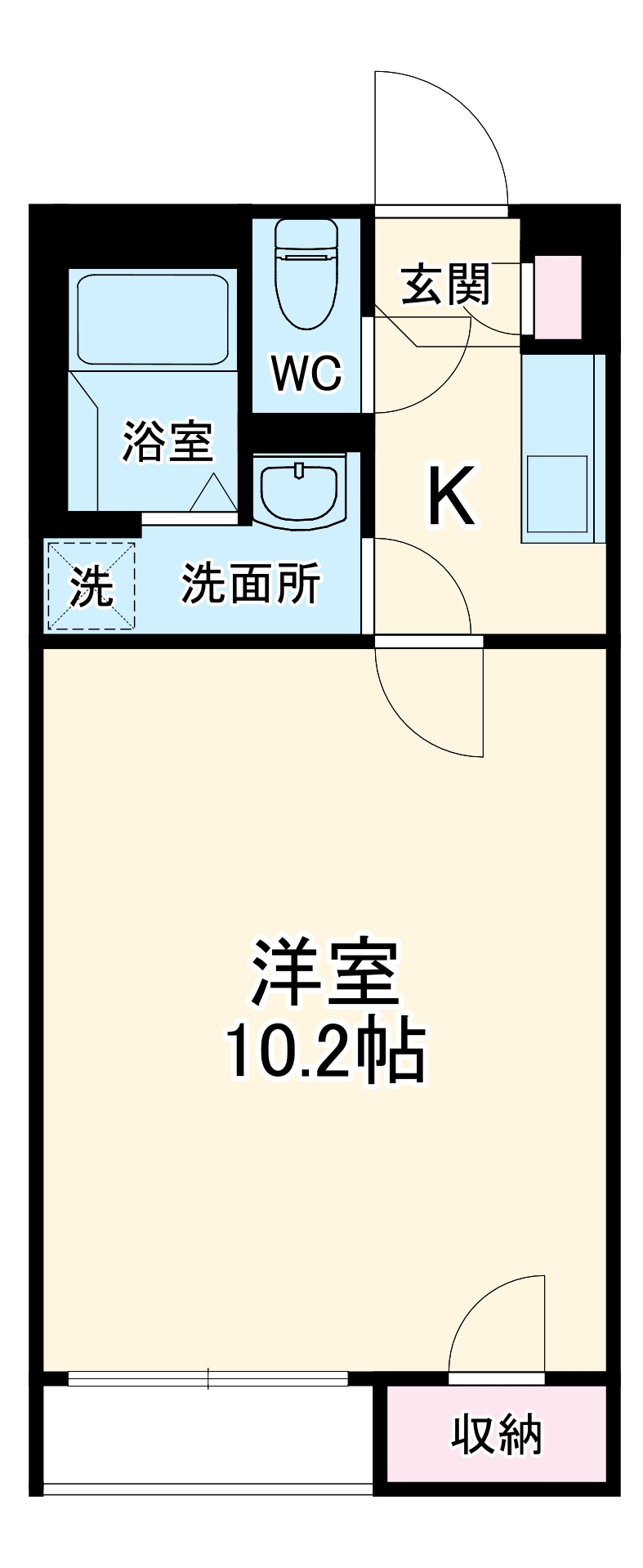 クレイノSAGAの間取り