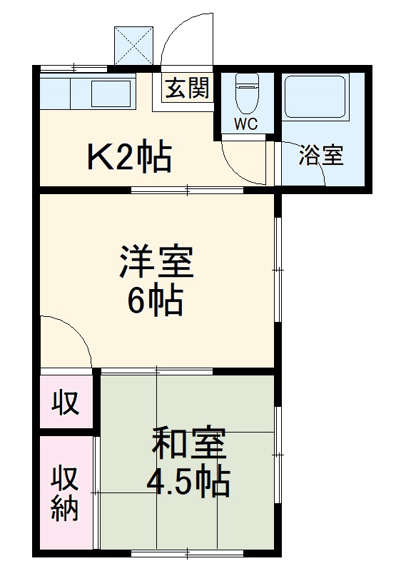 田中荘の間取り