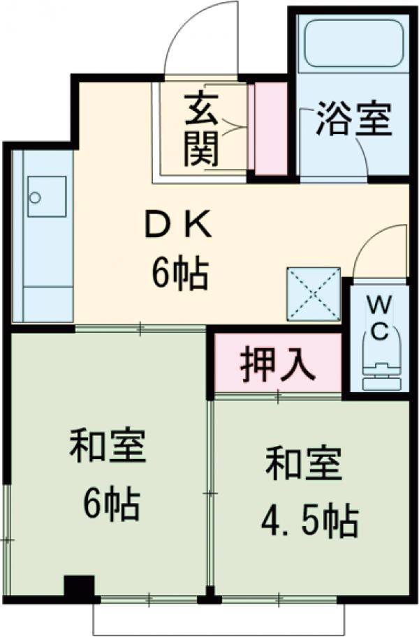 コーポ新和の間取り