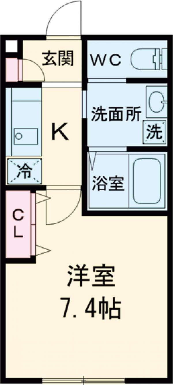 八広の完工年月(2020年5月)築の賃貸アパートの間取り