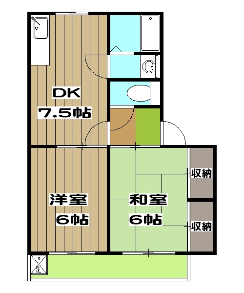 パラドール桂の間取り