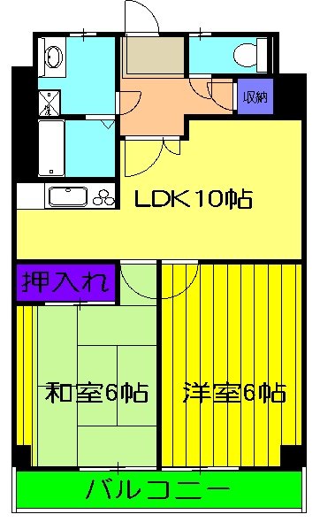 セントラルマンションの間取り