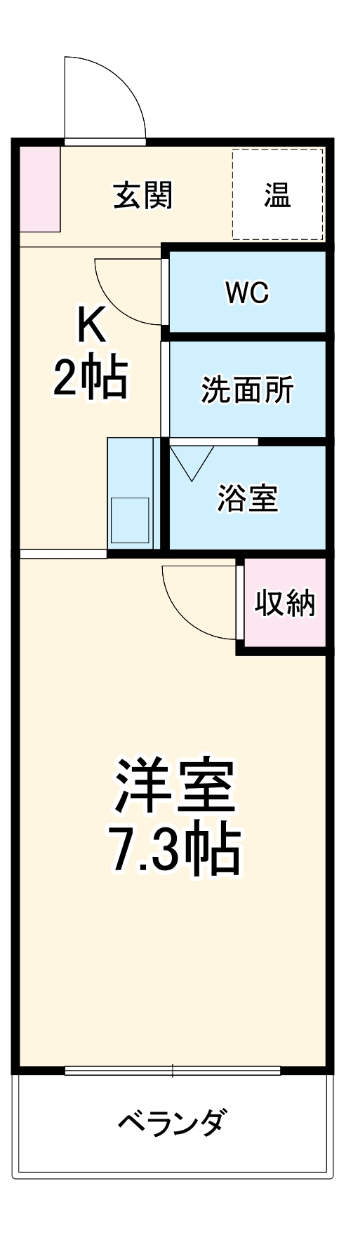 スカイコート大和の間取り