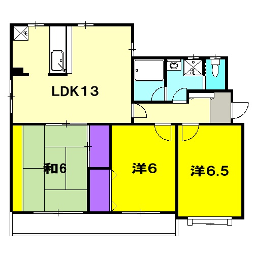 ソレアード沓谷の間取り