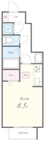 ヴィラージュ志伊の間取り