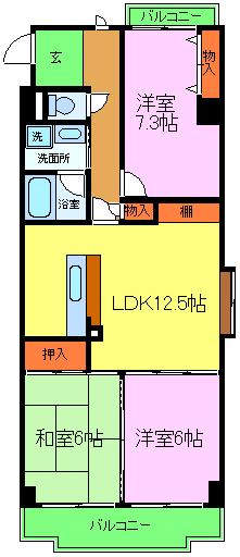 アネックス岸和田の間取り