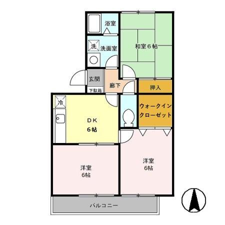 ベルディ大宮の間取り