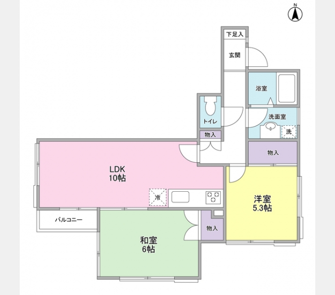 フェリースSEYAの間取り