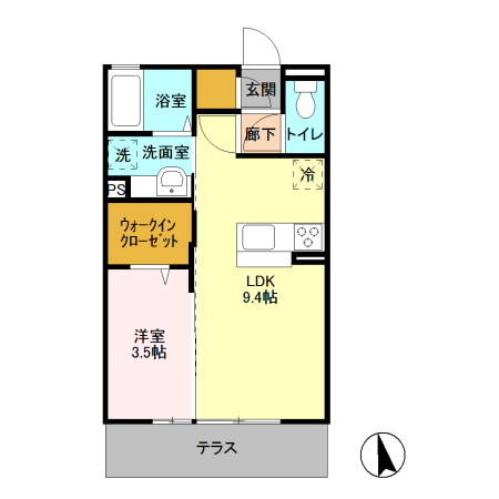 フロンティアFの間取り