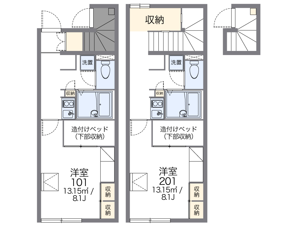レオパレスクリスマスローズの間取り