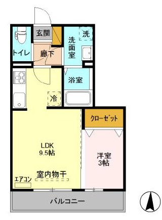 ゼピュロスみどりの F棟の間取り