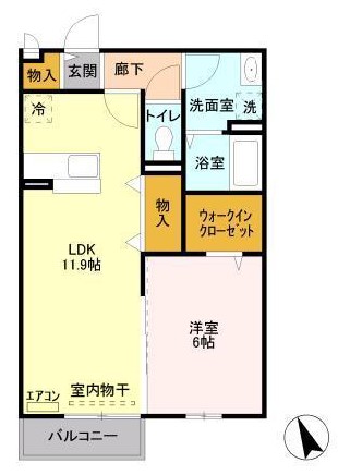 Waser Vogel(ヴァッサーフォーゲル)の間取り