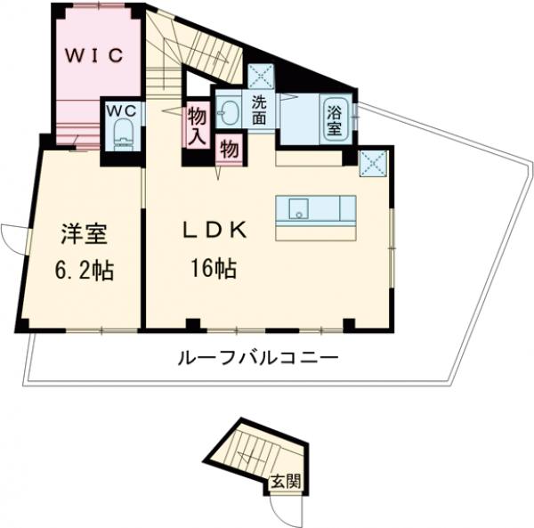 ジュネスＨＫ・601号室の間取り