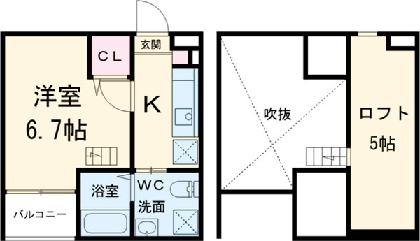 アルモ四女子の間取り