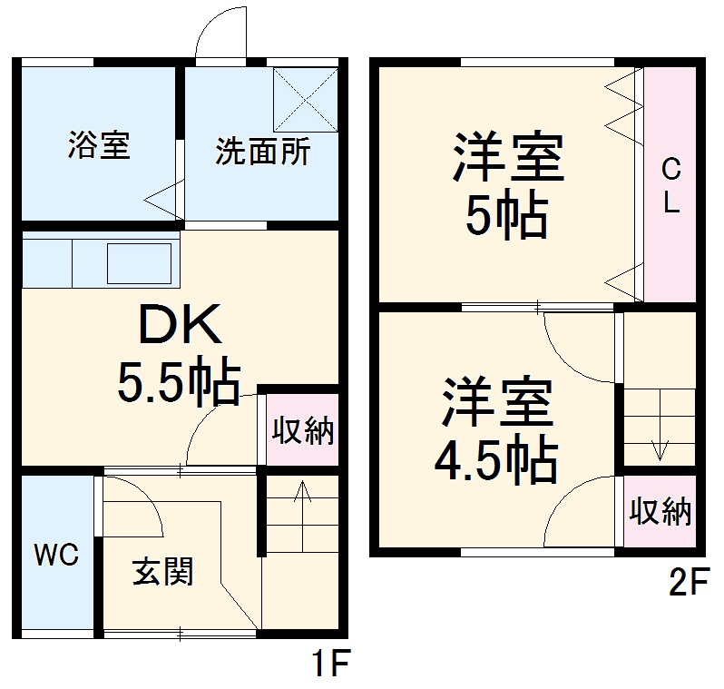 丸米アパートの間取り