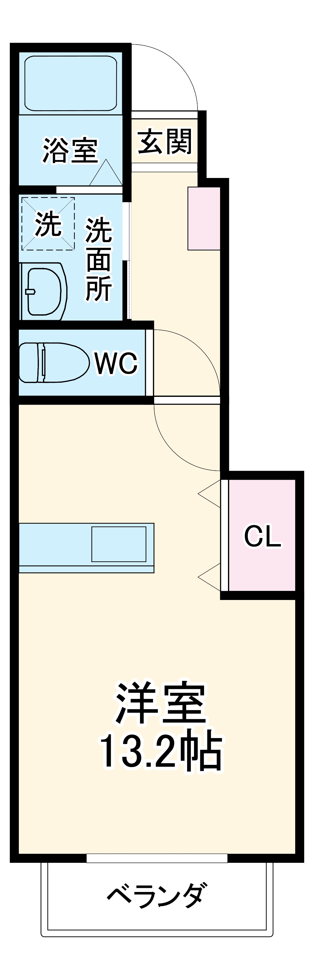 クレセントKの間取り
